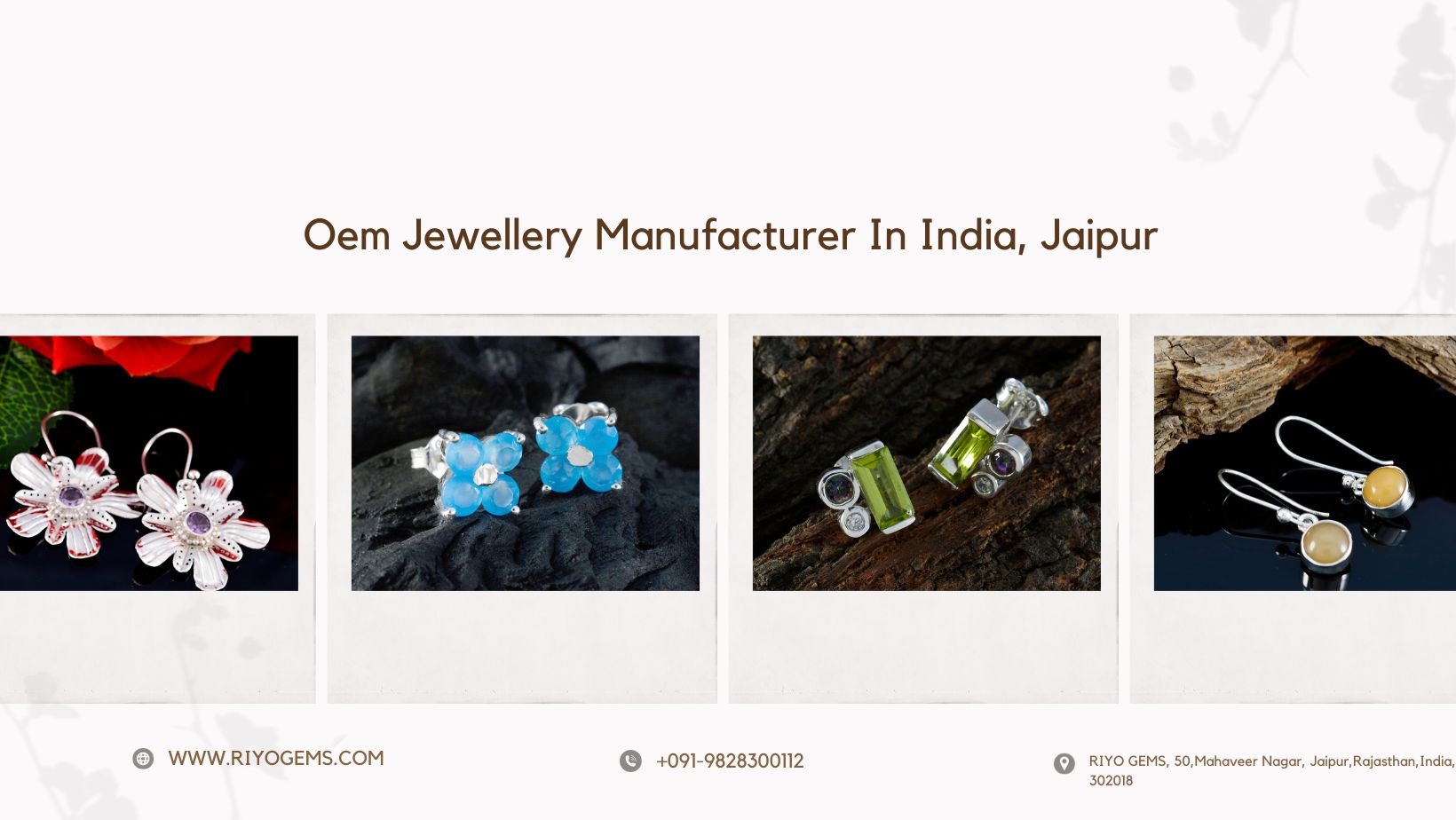 インド、ジャイプールのOEMジュエリーメーカー – Riyo Gems