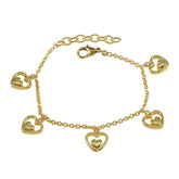 Plain April Fool’s Day Whisper-thin Gold Sterling Silver Chain Bracelet