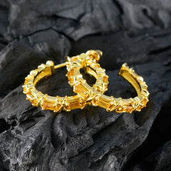 Citrine-Spanish-Agnes-multiple-Stud-Yellow-92.5-Silver-Earring