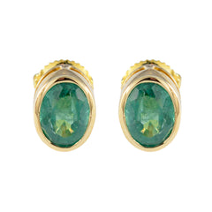 Emerald-CZ-American-Mei-Solitaire-Stud-Green-925-Silver-Earring