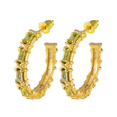 Peridot-French-Alice-multiple-Stud-Green-Silver-Earring