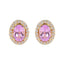 Pink-CZ-American-Fernanda-multiple-Stud-Pink-Silver-Earring