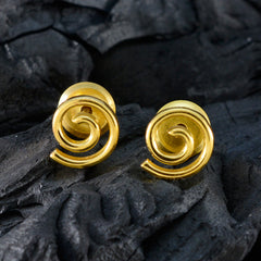 Plain-Australian-Julia-plain-Stud-Gray-Silver-Earring