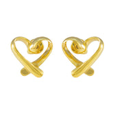 Plain-German-Lourdes-plain-Stud-Gray-925-Sterling-Silver-Earring