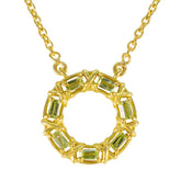 Peridot Statement Moroccan Silver Hepta Green Pendant