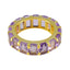 Amethyst mehrere lateinamerikanische 92,5 Silber lila Edelsteine schmal Eternity Band Schmuck