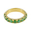 Emerald CZ multiple Latin American 925 Sterling Silver Green Gemstone Delicate Eternity Band Jewellery