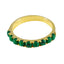 Malachite multiple Indian Silver Green Gemstones Delicate Eternity Band Jewelry