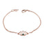 Emerald CZ Australia Day Minimalist Green 925 Silver Chain Bracelet