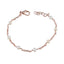 Pearl Autumn Begins Elegant White Silver Chain Bracelet