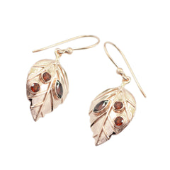 Garnet-Korean-Isabel-multiple-Dangle-Red-Silver-Earring