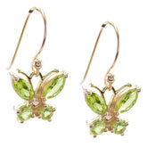 Peridot-American-Lily-multiple-Dangle-Green-Sterling-Silver-Earring