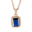 Blue Sapphire Statement Australian 92.5 Silver multiple Blue Pendant