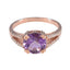 Amethyst Halo American 925 Silver Purple Gemstone Whisper thin Love Ring Jewellery