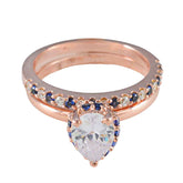 Blue Sapphire CZ Halo American 92.5 Silver Blue Gemstone Whisper thin Heart Ring Jewellery
