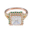 Emerald CZ Halo Indian 925 Sterlings Silver Green Gemstone Whisper thin Promise Ring Jewelry