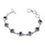 Amethyst Beginning of Winter Classic Purple Sterling Silver Links Bracelet