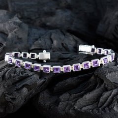 Amethyst Camera Day Classic Purple 92.5 Silver Tennis Bracelet
