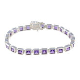 Amethyst Camera Day Classic Purple 92.5 Silver Tennis Bracelet