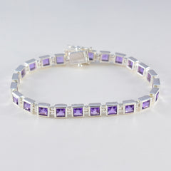 Amethyst Camera Day Classic Purple 92.5 Silver Tennis Bracelet
