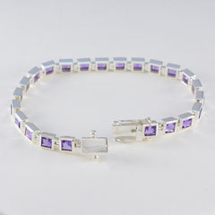 Amethyst Camera Day Classic Purple 92.5 Silver Tennis Bracelet