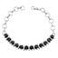 Black Onyx Click Frenzy Mayhem Minimal Black 925 Silver Tennis Bracelet