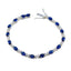 Blue Supphire CZ Cyber Monday Minimal Blue 925 Silver Tennis Bracelet