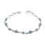 Blue Topaz Everyday Featherlight Blue 925 Silver Links Bracelet