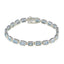 Blue Topaz Fake Friday Minimal Blue Silver Tennis Bracelet