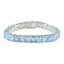 Blue Topaz Fashion Eye-catching Blue 925 Silver Tennis Bracelet