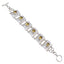 Citrine Galentine's Day Essential Yellow 925 Silver Links Bracelet