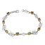 Citrine German World Children’s day Featherlight Yellow Silver Links Bracelet