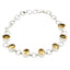Citrine Gift for Her Featherlight Yellow 925 Silver Links Bracelet