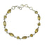 Citrine Groundhog Day Slim Yellow Sterling Silver Links Bracelet
