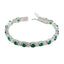 Emerald CZ hollywood Essential Green 925 Silver Tennis Bracelet