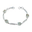Green Amethyst Day of Yoga Slim Light Green 925 Silver Links Bracelet