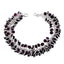 Garnet Meaningful Edgy Red Sterling Silver Links Bracelet