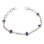 Iolite Oktoberfest Munich Delicate Blue Sterling Silver Links Bracelet