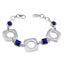 Lapis Lazuli Pentecost Monday? Minimal Blue Silver Links Bracelet