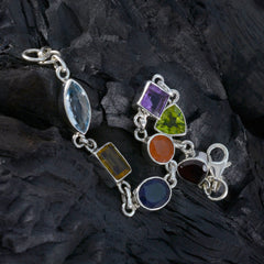 Multi Remembrance Sunday Minimal Multi Silver Links Bracelet