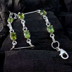 Peridot Seville Fair Delicate Green 925 Silver Links Bracelet