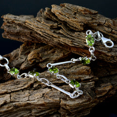 Peridot Seville Fair Delicate Green 925 Silver Links Bracelet