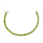Peridot Shortbread Day Eye-catching Green Sterling Silver Tennis Bracelet