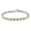 Peridot Single’s Day Classic Green Sterling Silver Tennis Bracelet