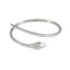 Plain Songkran Featherlight Silver Silver Bangle Bracelet