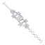 Rainbow Moonstone Star Wars Day Essential White 925 Silver Links Bracelet
