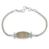 Rutile Quartz Sustainability Days Featherlight Golden 925 Silver Chain Bracelet
