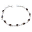 Smoky Quartz Wimbledon Starts Whisper-thin Brown Sterling Silver Links Bracelet