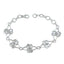 White CZ Environment Day Featherlight White 92.5 Silver Links Bracelet