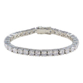 White CZ Fair Trade Day Versatile White Silver Tennis Bracelet
